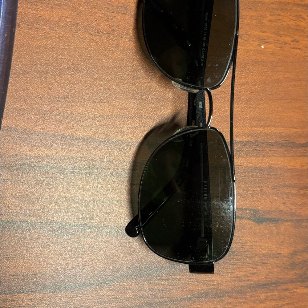Maui Jim Black Aviator Sunglasses